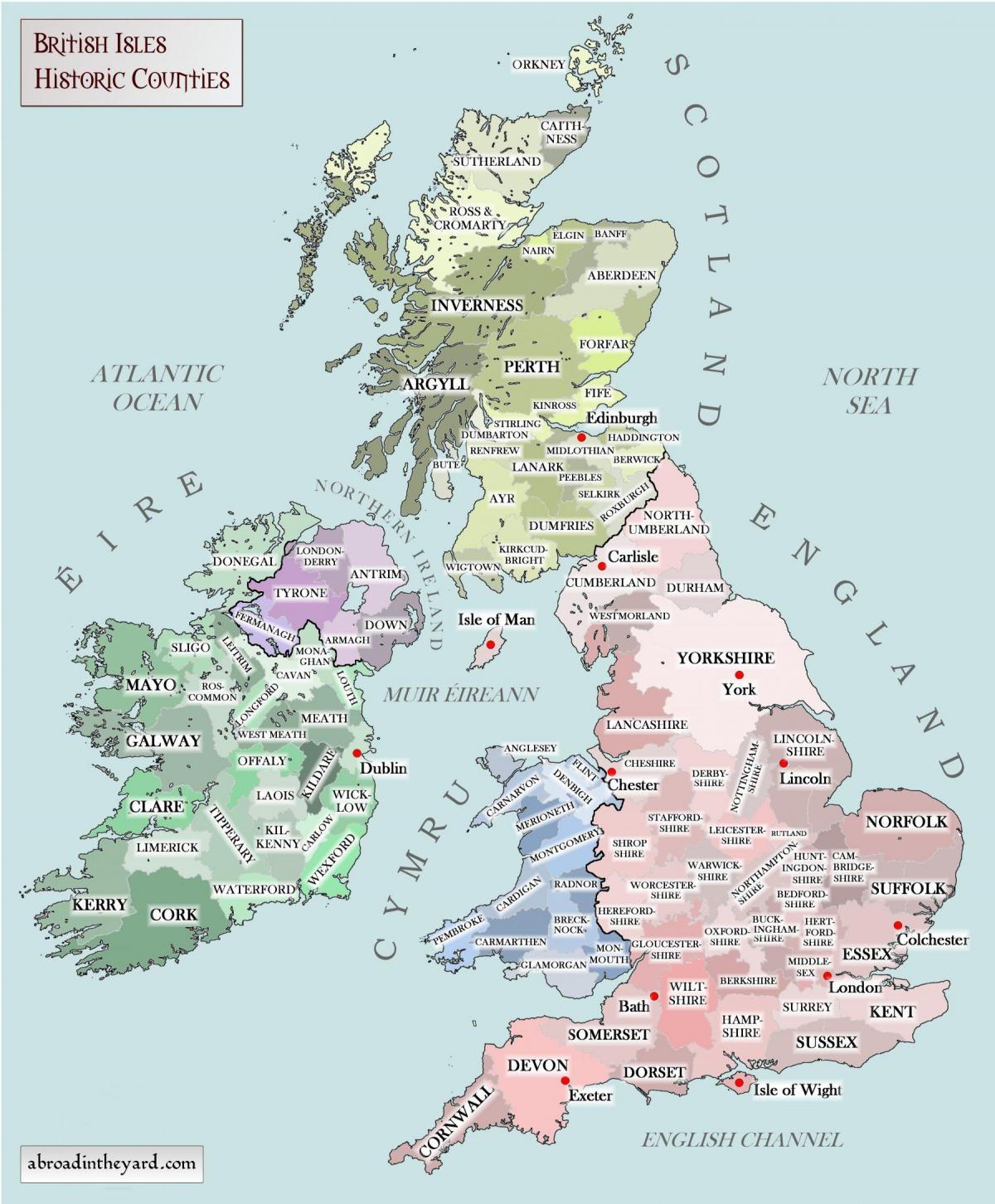 الخريطة التاريخية للمملكة المتحدة (المملكة المتحدة)