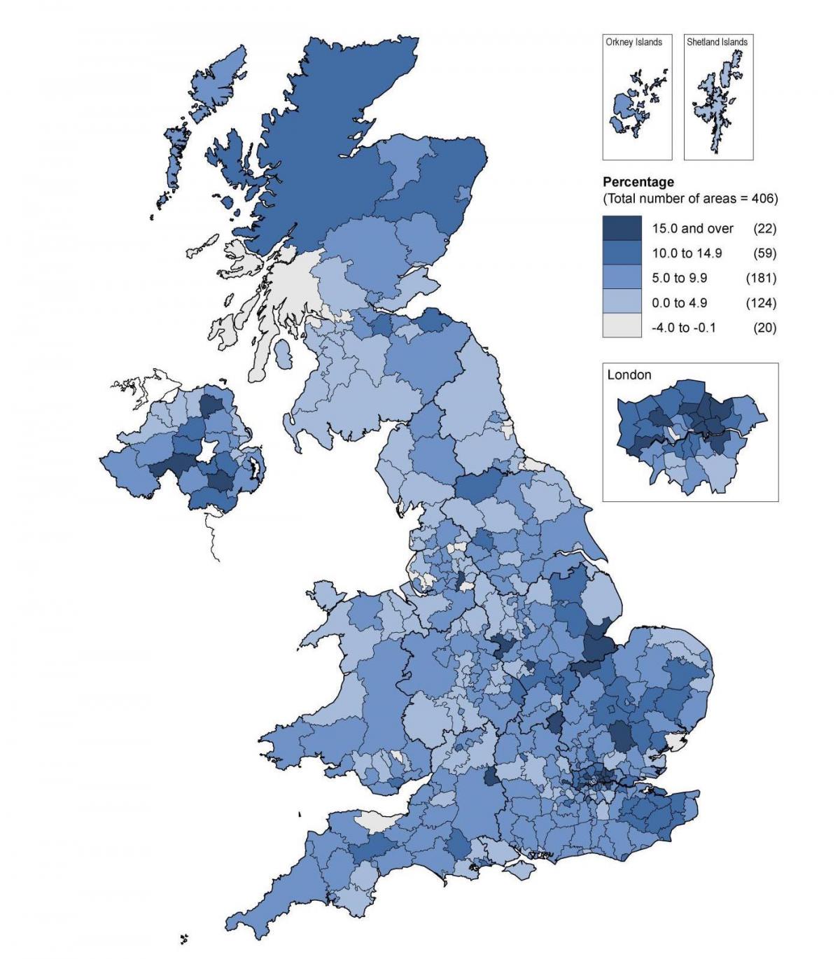 خريطة الكثافة في المملكة المتحدة (المملكة المتحدة)